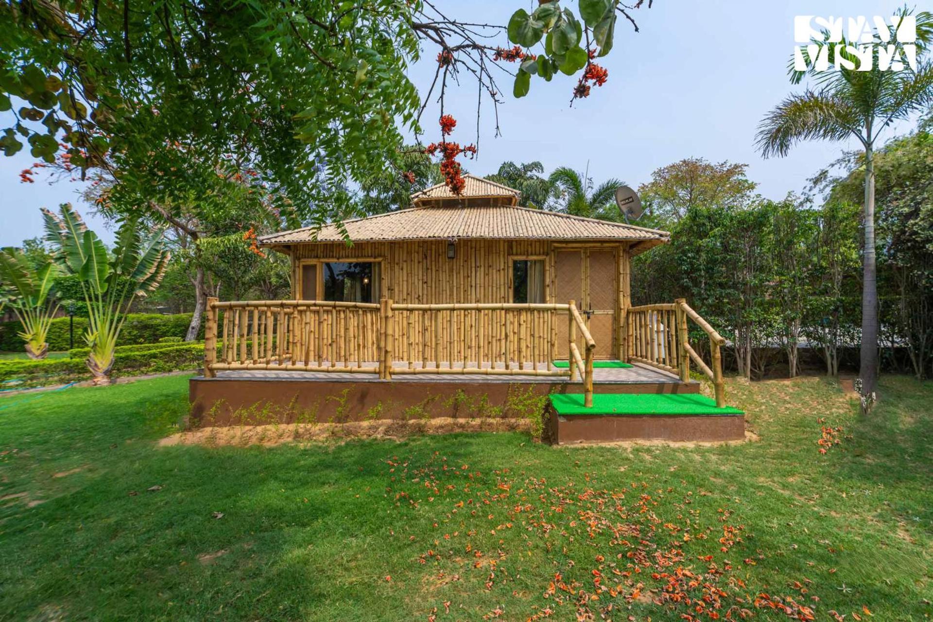 Stayvista At Maple Farms With Pool, Bbq & Bonfire Sohna Exteriér fotografie